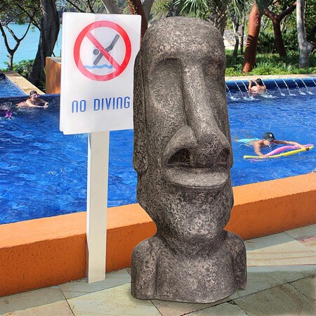 Design Toscano Easter Island Ahu Akivi Moai Monolith Statue: Extra Extra Large NE155
